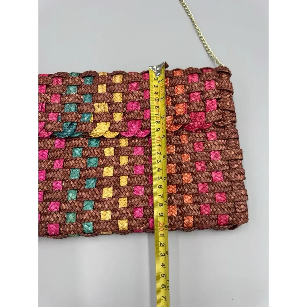 Colorful Woven Purse Shoulder Bag